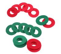 Warmhm 20pcs Battery Terminal Washers Plastic Gaskets Leak Prevention Electrical Terminal Protectors for Lead Quick Installation Red Green Each
