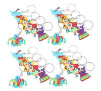 Warmhm 20PCS Cartoon Keychains Carnival Circus Theme Key Rings for Boys and Girls and Women Cute Backpack Pendants Aesthetic Keychain Accessories for Parties and Purse Decoration