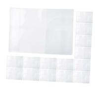 Warmhm 20pcs Clear Travel Passport Holder Card Storage Bag Multifunctional PVC Document Sleeve for Passports Cards and Travel Essentials Lightweight and Practical Design