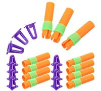 Warmhm 20pcs Colored Crayon Extenders with Sharpener Caps, Plastic Oil Painting Pen Extenders for Artists, Pencil Holder Lengtheners to Prolong Crayon and Oil Pastel Usage