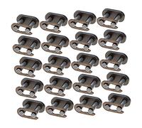 Warmhm 20pcs Durable Chain Connecting Links for Atv Motorcycle Easy to Install Chain Joint Buckle Accessories for Extending
