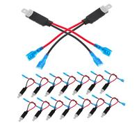 Warmhm 20pcs Headlight Socket Wiring Harness Weatherproof Dual Bulb Adapter Connector for Cars Trucks with Easy Installation and Fit for Reliable Outdoor Use