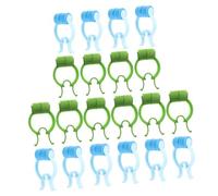 Warmhm 20Pcs Nose Pincher Clips for Nosebleed Stopper Lightweight Nasal Stopper for Lung Breathing Training Nose Correction Tool in Blue and Green Comfortable Fit for Adults