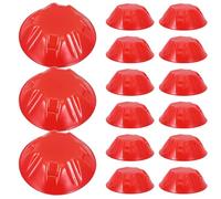 Warmhm 20pcs Orange Plastic Sensor Protector Caps Reusable Fire Alarm Dust Covers for Home Kitchen Restaurant Protective Sensor Shield Reducing False Alarms with Minimalist Design