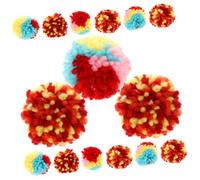 Warmhm 20Pcs Plush Ball Interactive Cat Engaging Chewing Balls for Kittens Relaxing Pet Playtime Durable Plush Material for Indoor Fun for Boredom Relief