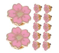 Warmhm 24pcs Cute Cherry Blossom Brooch Pins for Women Lightweight Enamel Floral Lapel Badge Corsage for Jackets Clothes Backpacks Japanese Inspired Fashion Accessory