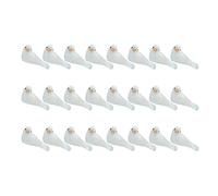 Warmhm 24pcs Glitter Powder Artificial Bird Ornaments Simulation Bird Model Lifelike Wedding Decor Desktop Decor Wedding Photo Props
