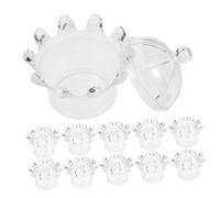 Warmhm 24pcs Small Clear Boxes Wedding Favour Chocolate Boxes Clear Party Favors Boxesclear for Treats Wedding Favours Crown Shaped Candy Transparent