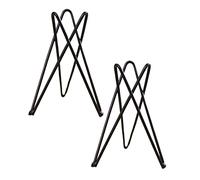 Warmhm 2pc Black Iron Tripod Plant Stand for Indoor Use, Rust-resistant Tillandsia Holder with Intriguing Design, for Homes and Cafes, Long-time Use Plant Support