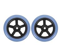 Warmhm 2pcs 5-inch Front Swivel Wheels for Wheelchair Walker Replacement, Sturdy Anti-wear Wheelchair Accessory Parts, Practical Mobility Aid for Smooth Indoor and Outdoor Use