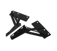 Warmhm 2pcs Black Sofa Bed Hinges Folding Lifting Bracket Robust Spring Hardware for Enhanced Durability and Stability Multifunctional Sofa Bed Support with Modern Design