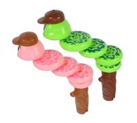 Warmhm 2pcs Boy Girl Whistle Toy Rotating Snake Cartoon Animal Whistles for Balance Play Lightweight Safe Fidget Toys for Boy Girl Bright Colors for Imaginative Fun
