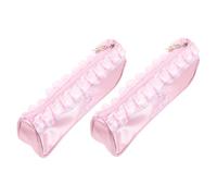 Warmhm 2pcs Breathable Zipper Dance Shoe Bag for Ballet Slipper Storage Organizer Lightweight Polyester Mesh Pouch for Dance Practice Travel and Protective Shoe Carrying
