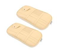 Warmhm 2pcs Car Storage Bag Visor Organizer Sun Visor Pouch for Cash Card Pen Sunglass Interior Accessories Pocket for Car Truck