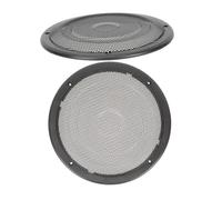 Warmhm 2pcs Car Subwoofer Speaker Grill Covers Mesh Net Protection Easy Installation Black Speaker Refitting Mesh for Cars Audio System