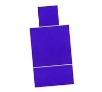 Warmhm 2pcs Cobalt Glass Sheet Experiment Cobalt Plate Experiment Device Glass Chemistry Flame Color Reaction Accessory Plate Blue