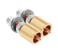 Warmhm 2PCS Copper Dent Puller Chuck for Car Sheet Metal Repair Strong Grip Welding Clip for Automotive Dent Removal Tool Easy Attachment for Professional and DIY Use