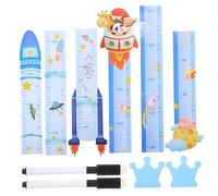 Warmhm 2pcs Cute Animal Growth Height Chart Ruler for Boys and Girls Erasable Wall Measuring Stickers for Nursery and Bedroom Decor Track Growth Fun Designs