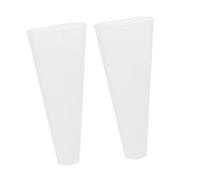 Warmhm 2pcs Decorative Wall Hanging Flower Pots Plastic Planters Wall Mount Holders for Indoor Outdoor Plant Display