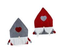 Warmhm 2pcs Delicate Christmas Chair Covers Nordic Rustic Style with Armrests Easy to Use for Home Restaurant Office Holiday Events