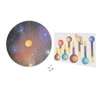 Warmhm 2pcs DIY Solar System Model Kit 8 Planets Paper Craft Materials Set for Handmade Educational Projects