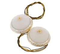 Warmhm 2pcs Dollhouse Ceiling Lights Round Miniature Lights for Dollhouse Bedroom Decor DIY Light Fixtures