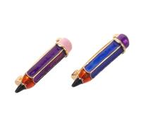 Warmhm 2pcs Enamel Pencil Lapel Pin for Teachers and Students, Alloy Material with Bright Enamel Surface, Easy and Safe Attachment, for Graduation and Back to School Accessories