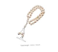 Warmhm 2pcs Exotic Multi-color Acrylic Tasbih Prayer Beads Arabic Counter Rosary Bracelets for Muslim Men Women Ramadan Worship Meditation Gift