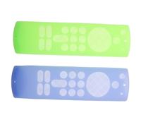 Warmhm 2pcs Glow Dark Silicone Remote Cover for Voice Gen Shockproof Tv Remote Protective Shell with Slip-resistant Texture Easy-clean Silicone Case for Firestick and Smart Controls
