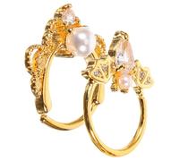 Warmhm 2pcs Gold Nose Rings for Women Chic Butterfly Hoop Nose Jewelry Dazzling Cartilage Earrings Skin Friendly and Durable Unique Piercing Accessories