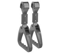 Warmhm 2pcs Grey Triangle Bus Hand Straps with Grip Aids for Disabled Assistance, Subway and Car Handle Support for Standing Safety and Mobility