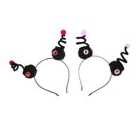 Warmhm 2pcs Halloween Headband Set Ghost Eyes Eyeball Headbands for Spooky Party Carnival Cosplay Performance Funny Hair Accessories