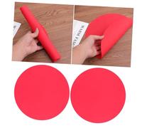 Warmhm 2pcs Heat Resistant Silicone Microwave Mat Non Slip Pot Pad Heat Insulation Placemat for Kitchen Oven Baking Cooking