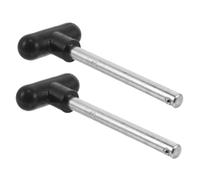 Warmhm 2pcs Heavy Duty T-shaped Gym Pins for Weight Stack Diameter Locking Space Secure Weight Selector Pins for Home Commercial Fitness Machines Compatible Exercise Machine Cable
