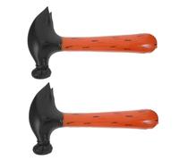 Warmhm 2pcs Inflatable Hammers Wood Grain Party Props for Birthday Favors Holiday Theater Acts Portable Blow Up Hammer for Boys