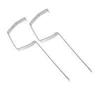 Warmhm 2pcs Iron Rain Gutter Holder Bracket Silver Heavy Duty Versatile Easy Installation Roof Garden Use