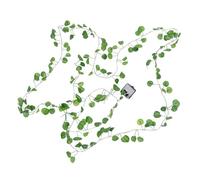 Warmhm 2pcs Lifelike Solar Rattan Vine String Light Led Decorative Garden Lantern for Outdoor Holiday Party and Wedding Decor Installation Warm Glow