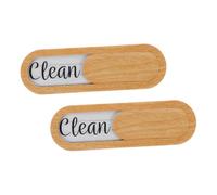 Warmhm 2pcs Magnetic Clean Dirty Dishwasher Signs Slide Indicator for Easy Status Change Kitchen Workflow Management Space Saving Design for Efficient Maintenance