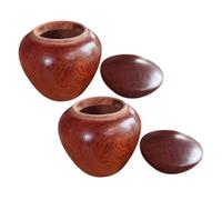 Warmhm 2pcs Mini Wood Keepsake Urns Small Airtight Cremation Urns for Human and Pet Ashes Portable Memorial Containers Handcrafted Sandalwood for Long-term Preservation