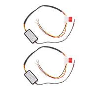 Warmhm 2pcs Motorcycle Drl Delay Controller in Black Plastic for Vehicle with Energy Efficiency Function, Daytime Running Light Timer for Truck