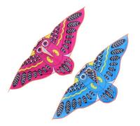 Warmhm 2PCS Outdoor Owl Kites Windproof Cartoon Design Bright Colors for Park Beach Garden Play Fun Random Color