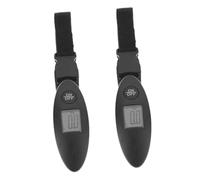 Warmhm 2pcs Portable Electronic Luggage Scale Digital Handheld Suitcase Weight Checker for Travel Precise Weighing Tool with Clear Display Multipurpose for Baggage and Packages