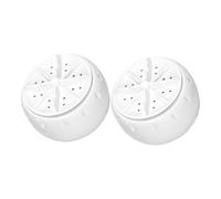 Warmhm 2pcs Portable Washing Machine Mini Washer with USB Power and Suction Cup for Deep Cleaning Underwear and Garments, Plastic Material, Suitable for Rv and Laundry Use