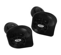 Warmhm 2pcs Replacement Mute Plastic Wheel for Suitcase Swivel Luggage Wheels Rotation Silent Travel Trunk