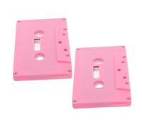 Warmhm 2pcs Retro Decor Cassette Tapes Empty Audio Cassettes for Music Favors Home Decor Blank Decorations Design