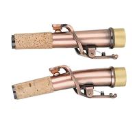 Warmhm 2pcs Saxophone Mouthpiece Saxophone Parts Kit Alto Sax Mouthpiece Cap Soprano Saxophones Mouthpiec Soprano Mouthpiece Music Instrument Accessories Tenor Sax Mouthpiece Major Brass