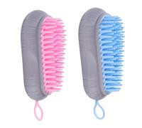 Warmhm 2Pcs Scalp Massager Shampoo Brush Random Color Hair Washing Comb for Dandruff Removal Hair Loss Prevention Gentle Bathing Hairbrush for Men and Women Random Color