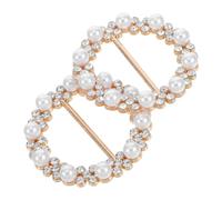 Warmhm 2pcs Scarf Buckle Scarf Ring Clips Round Buckle Clips for Women Girls Shawl Ring Clothes Corner Knotted Button