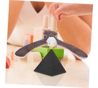 Warmhm 2pcs Self-balancing Eagle Bird with Pyramid Base Gravity Physics for Enhances Coordination and Cognitive Skills Fine Craftsmanship Educational Gift for Science Lovers