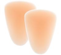 Warmhm 2pcs Silicone Knee Pads for Skating Shock Damping Beige | All-around Protection, Stay-in-place Design, for Snowboarders, Skin Contact Use